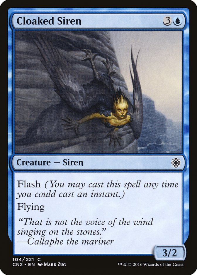 Cloaked Siren [Conspiracy: Take the Crown] MTG Single Magic: The Gathering    | Red Claw Gaming