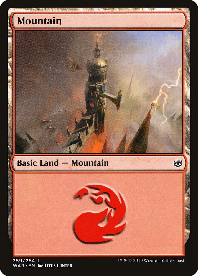 Mountain (259) [War of the Spark] MTG Single Magic: The Gathering    | Red Claw Gaming