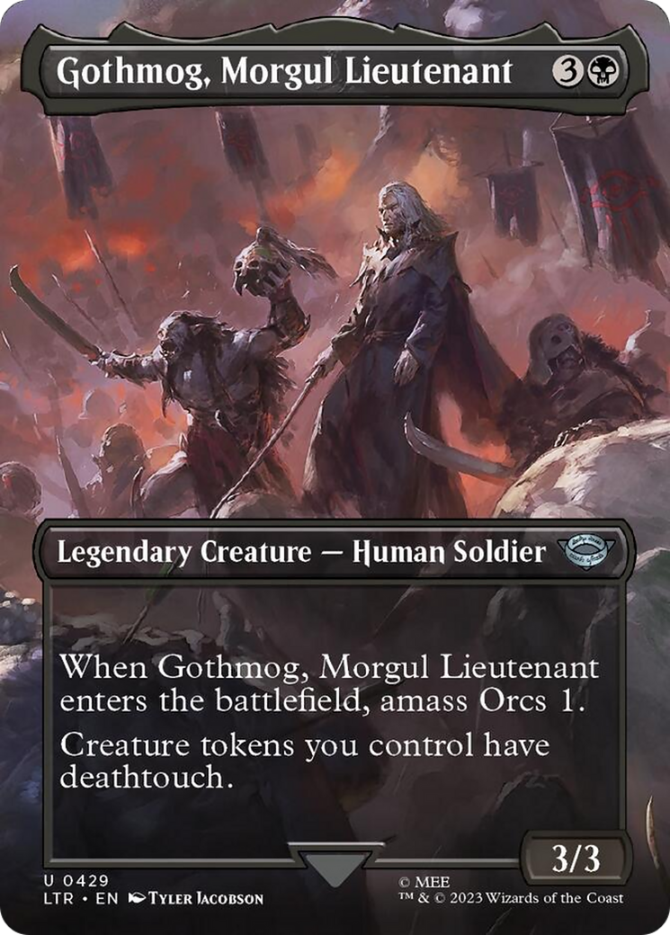 Gothmog, Morgul Lieutenant (Borderless Alternate Art) [The Lord of the Rings: Tales of Middle-Earth] MTG Single Magic: The Gathering    | Red Claw Gaming