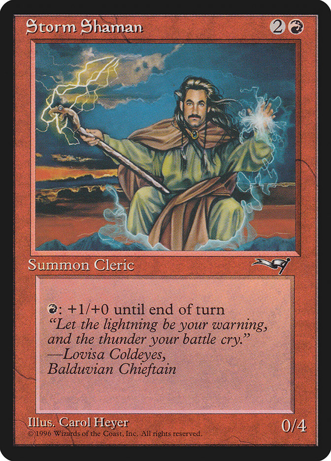 Storm Shaman (Male) [Alliances] MTG Single Magic: The Gathering    | Red Claw Gaming
