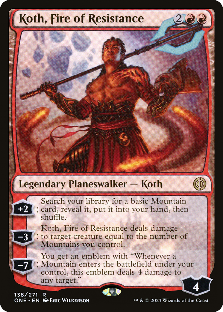 Koth, Fire of Resistance [Phyrexia: All Will Be One] MTG Single Magic: The Gathering    | Red Claw Gaming
