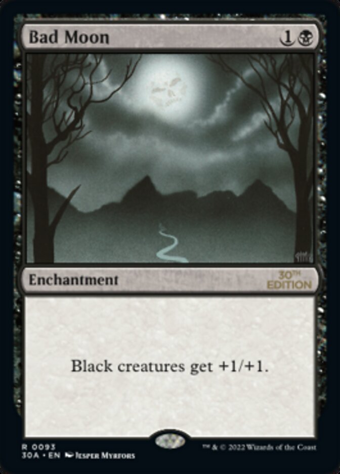 Bad Moon [30th Anniversary Edition] MTG Single Magic: The Gathering    | Red Claw Gaming