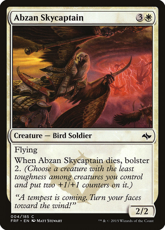 Abzan Skycaptain [Fate Reforged] MTG Single Magic: The Gathering    | Red Claw Gaming