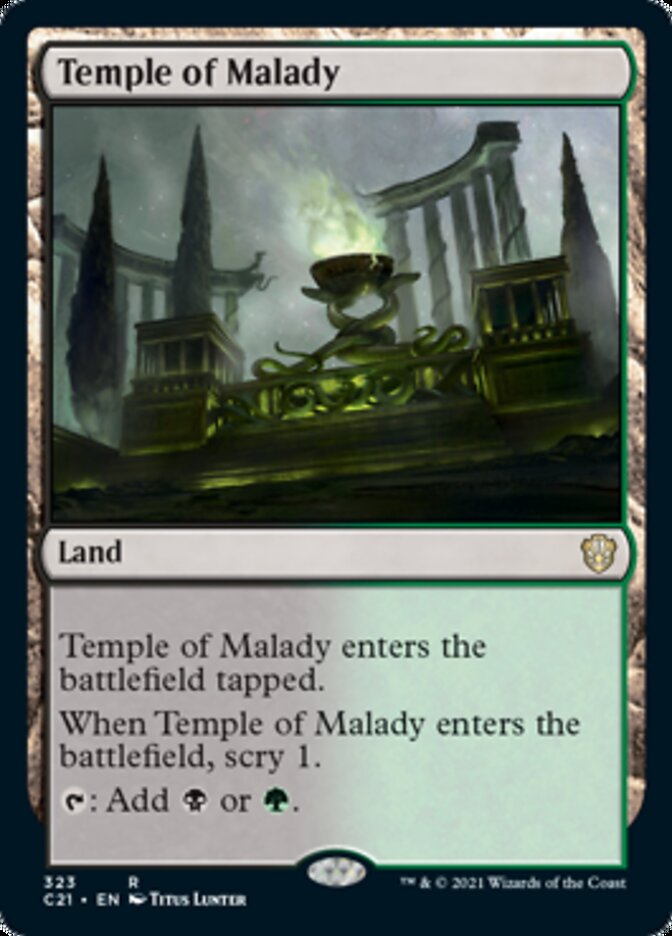 Temple of Malady [Commander 2021] MTG Single Magic: The Gathering    | Red Claw Gaming