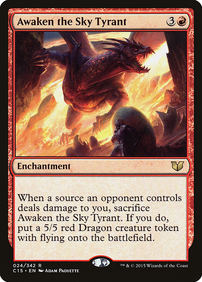 Awaken the Sky Tyrant [Commander 2015] MTG Single Magic: The Gathering    | Red Claw Gaming