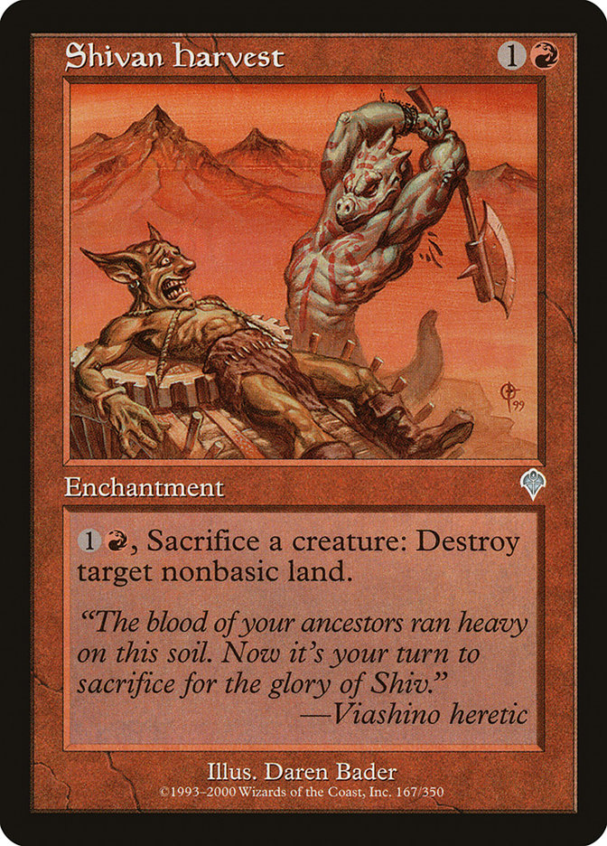 Shivan Harvest [Invasion] MTG Single Magic: The Gathering    | Red Claw Gaming