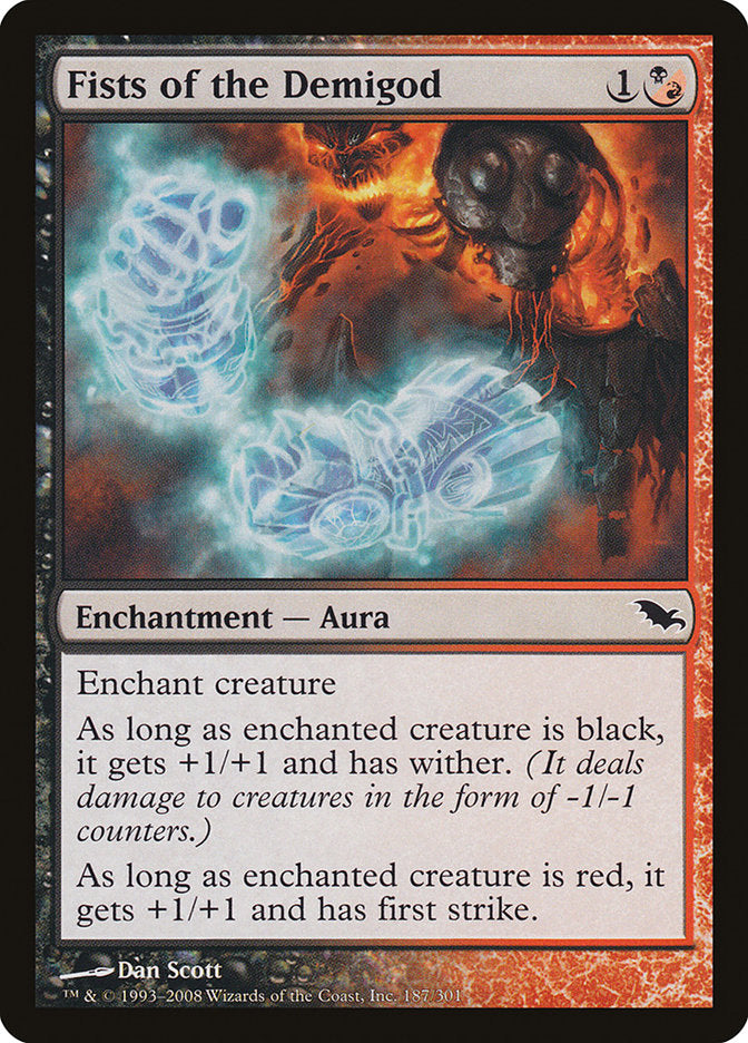 Fists of the Demigod [Shadowmoor] MTG Single Magic: The Gathering    | Red Claw Gaming