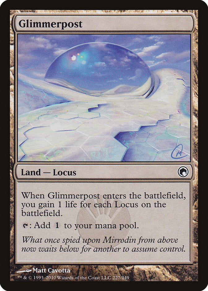 Glimmerpost [Scars of Mirrodin] MTG Single Magic: The Gathering    | Red Claw Gaming