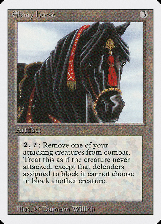 Ebony Horse [Revised Edition] MTG Single Magic: The Gathering    | Red Claw Gaming