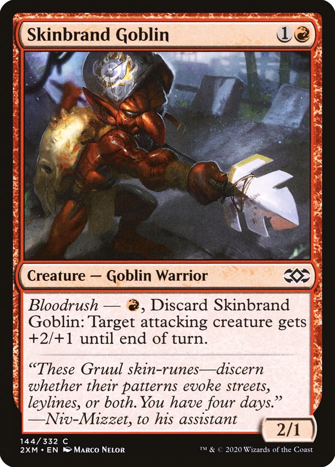 Skinbrand Goblin [Double Masters] MTG Single Magic: The Gathering    | Red Claw Gaming