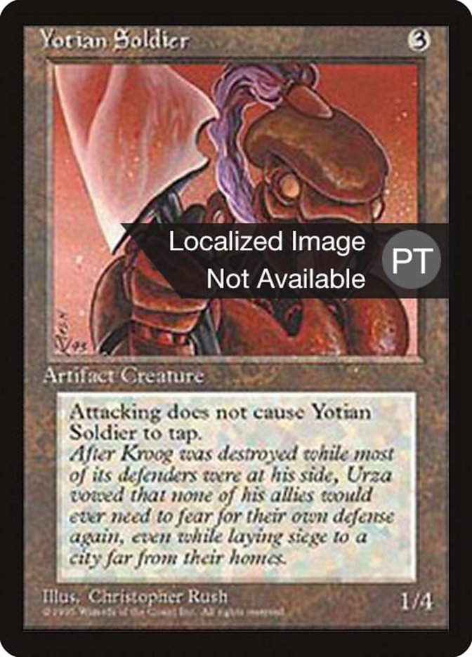 Yotian Soldier [Fourth Edition (Foreign Black Border)] MTG Single Magic: The Gathering    | Red Claw Gaming