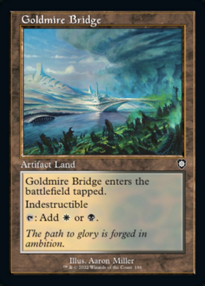 Goldmire Bridge (Retro) [The Brothers' War Commander] MTG Single Magic: The Gathering    | Red Claw Gaming