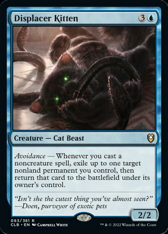 Displacer Kitten [Commander Legends: Battle for Baldur's Gate] MTG Single Magic: The Gathering    | Red Claw Gaming