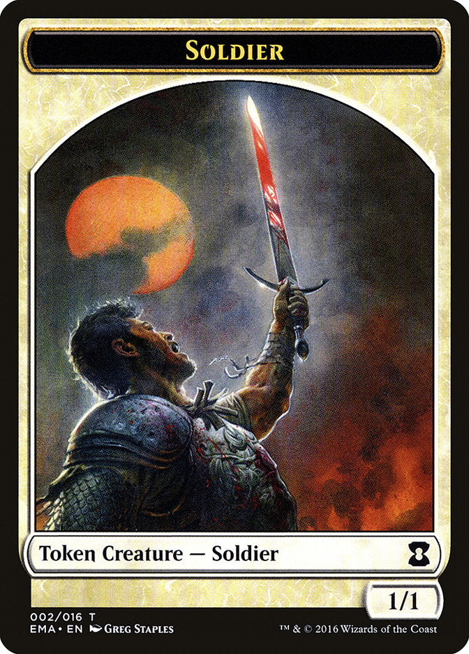 Soldier Token [Eternal Masters Tokens] MTG Single Magic: The Gathering    | Red Claw Gaming