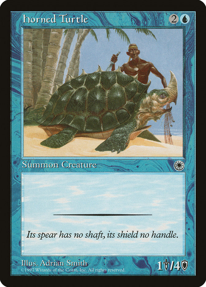 Horned Turtle [Portal] MTG Single Magic: The Gathering    | Red Claw Gaming