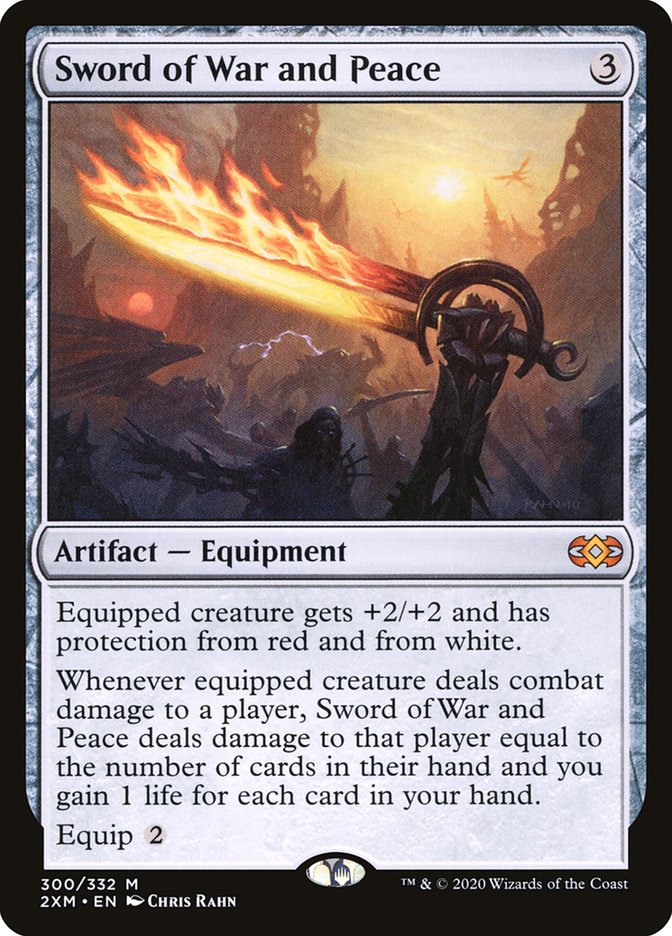 Sword of War and Peace [Double Masters] MTG Single Magic: The Gathering    | Red Claw Gaming