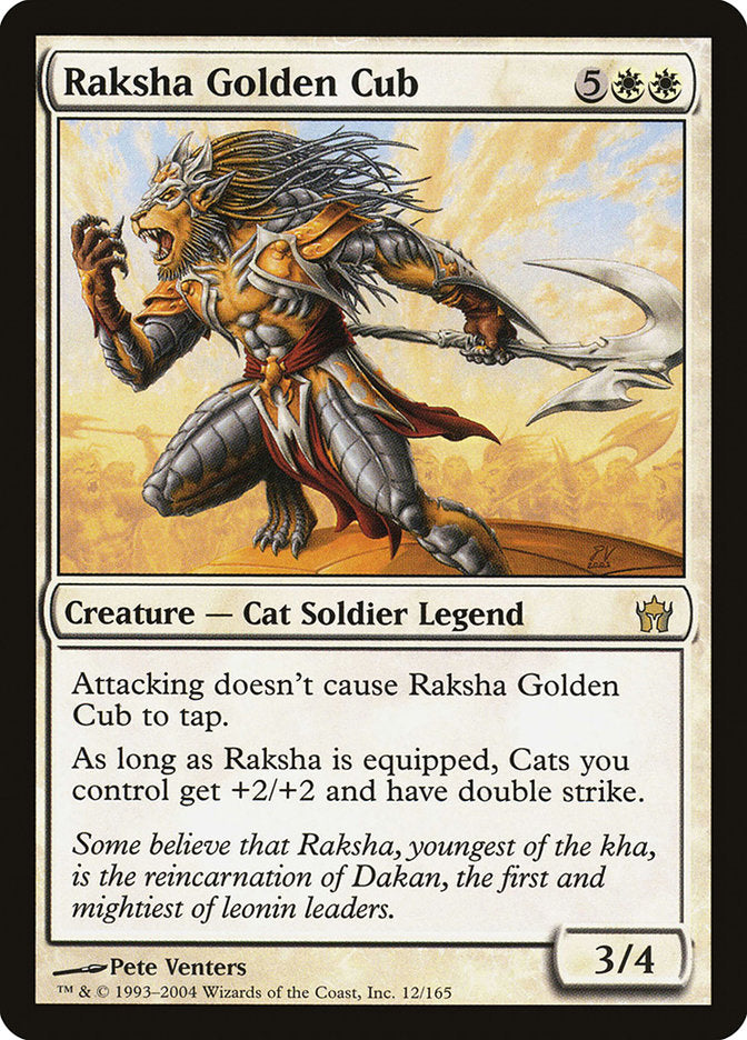 Raksha Golden Cub [Fifth Dawn] MTG Single Magic: The Gathering    | Red Claw Gaming