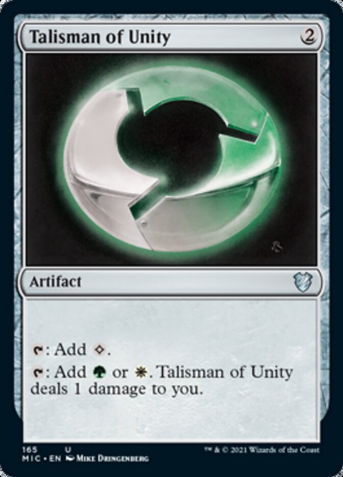 Talisman of Unity [Innistrad: Midnight Hunt Commander] MTG Single Magic: The Gathering    | Red Claw Gaming