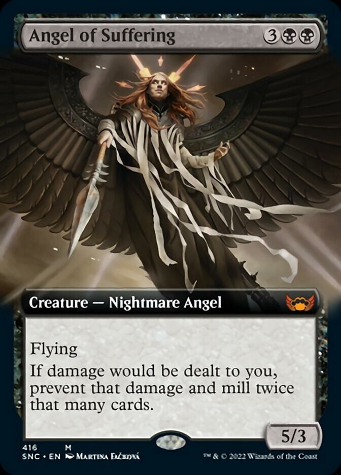 Angel of Suffering (Extended Art) [Streets of New Capenna] MTG Single Magic: The Gathering    | Red Claw Gaming