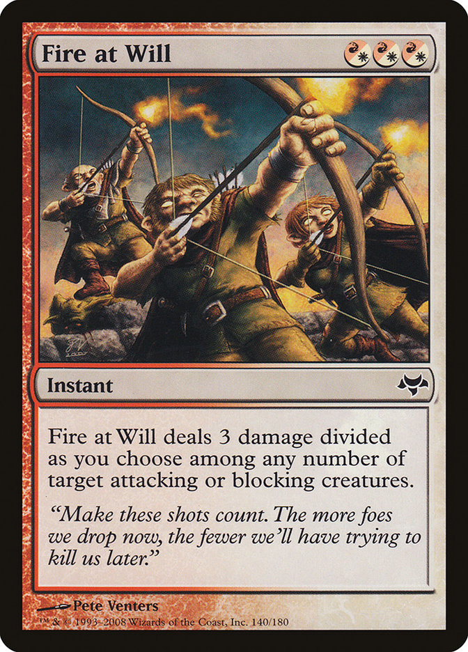 Fire at Will [Eventide] MTG Single Magic: The Gathering    | Red Claw Gaming