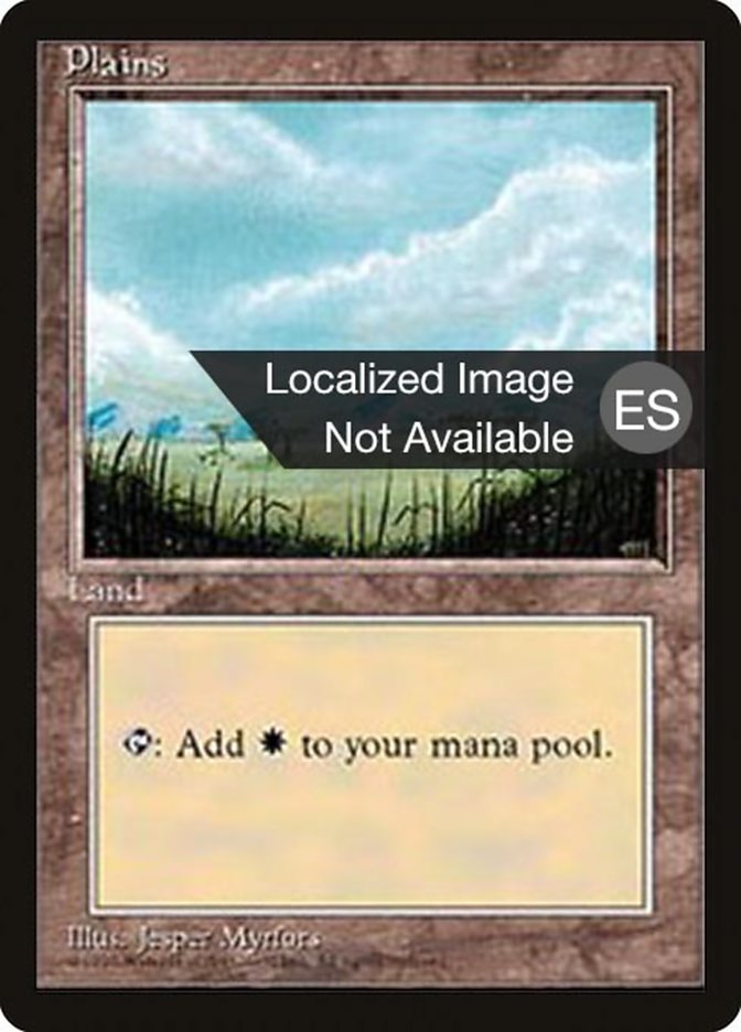 Plains (B) [Fourth Edition (Foreign Black Border)] MTG Single Magic: The Gathering    | Red Claw Gaming