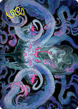 Demonic Bargain Art Card (Gold-Stamped Signature) [Innistrad: Crimson Vow Art Series] MTG Single Magic: The Gathering    | Red Claw Gaming