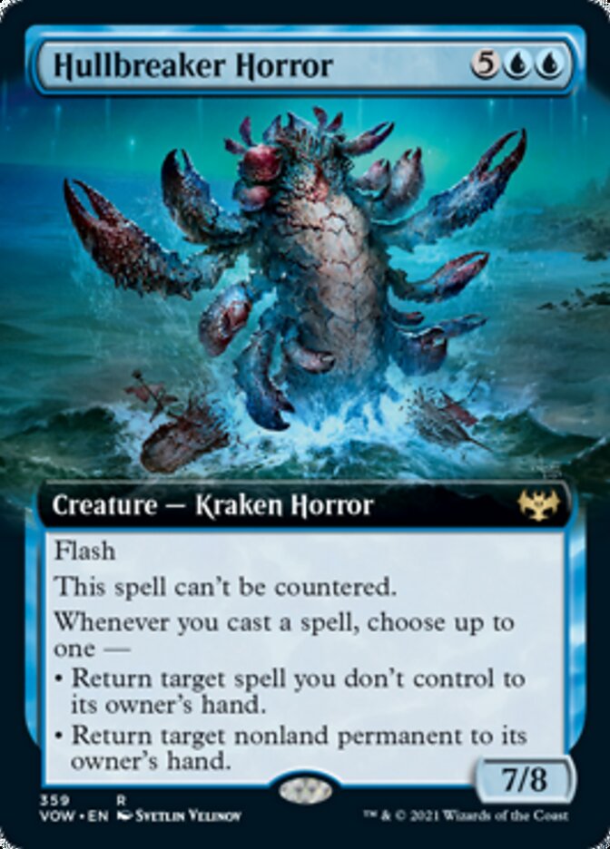 Hullbreaker Horror (Extended Art) [Innistrad: Crimson Vow] MTG Single Magic: The Gathering    | Red Claw Gaming