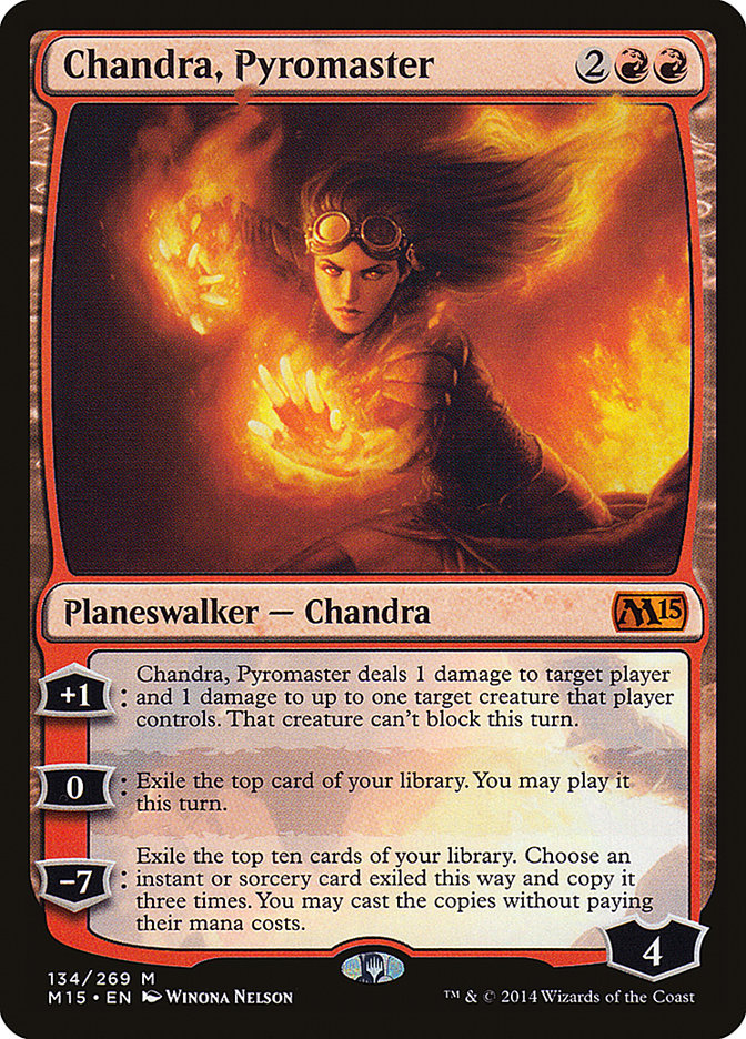 Chandra, Pyromaster [Magic 2015] MTG Single Magic: The Gathering    | Red Claw Gaming