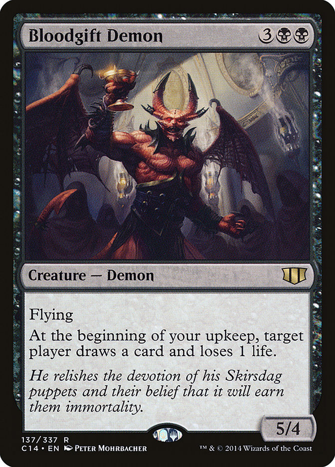 Bloodgift Demon [Commander 2014] MTG Single Magic: The Gathering    | Red Claw Gaming