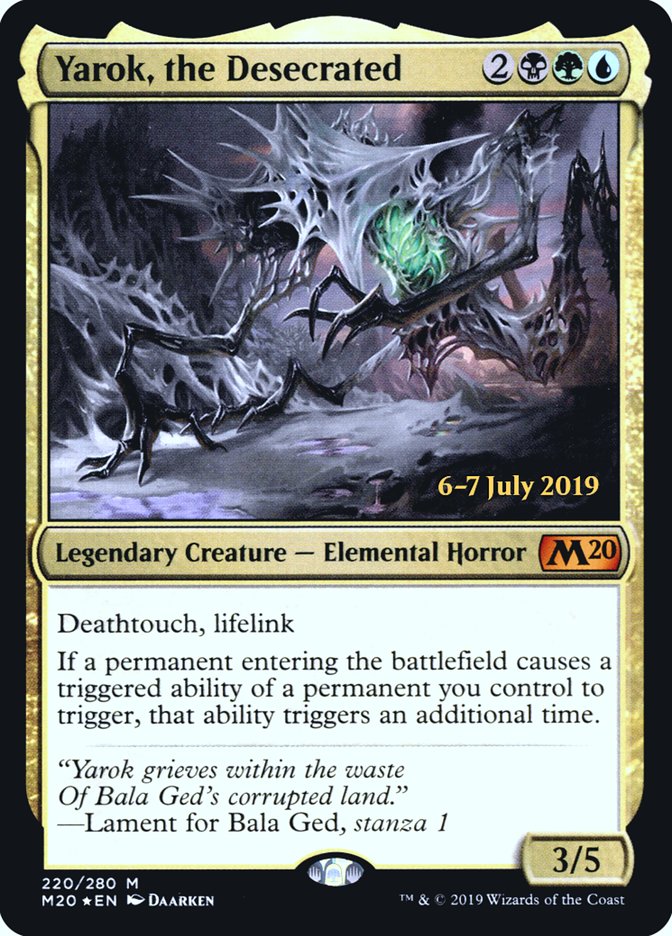 Yarok, the Desecrated [Core Set 2020 Prerelease Promos] MTG Single Magic: The Gathering    | Red Claw Gaming
