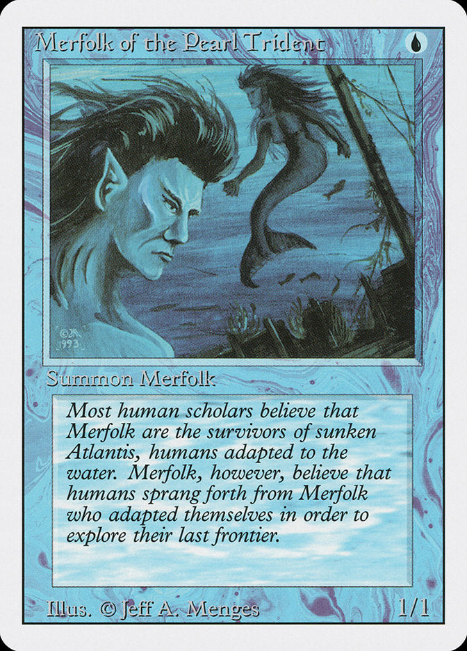Merfolk of the Pearl Trident [Revised Edition] MTG Single Magic: The Gathering    | Red Claw Gaming