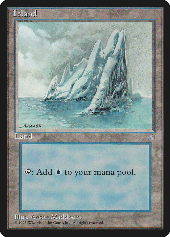 Island (No Birds / Signature on Left) [Ice Age] MTG Single Magic: The Gathering    | Red Claw Gaming