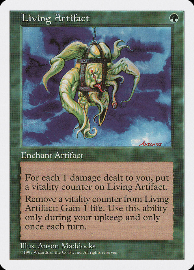 Living Artifact [Fifth Edition] MTG Single Magic: The Gathering    | Red Claw Gaming