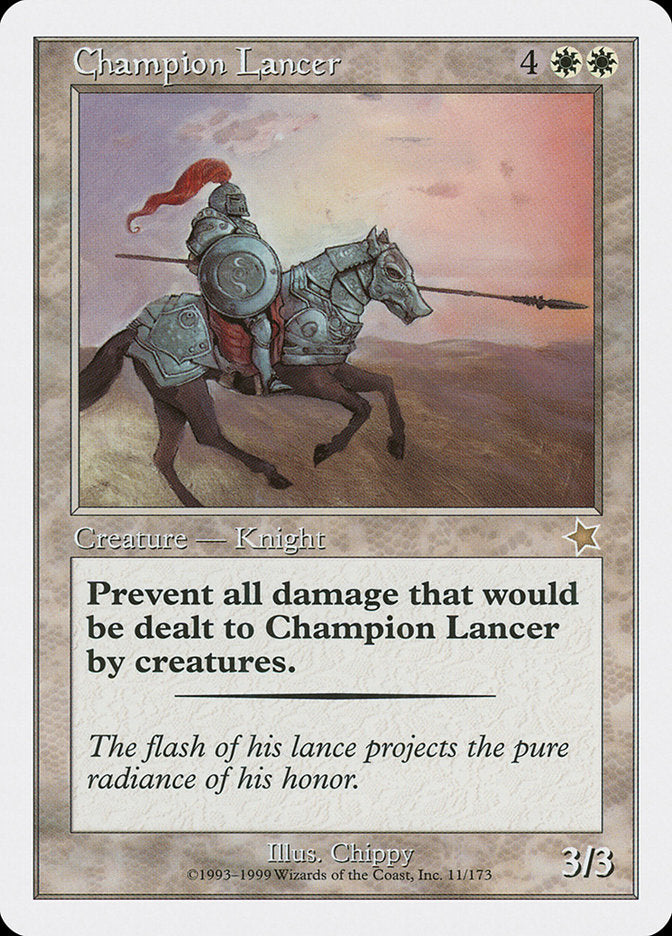 Champion Lancer [Starter 1999] MTG Single Magic: The Gathering    | Red Claw Gaming