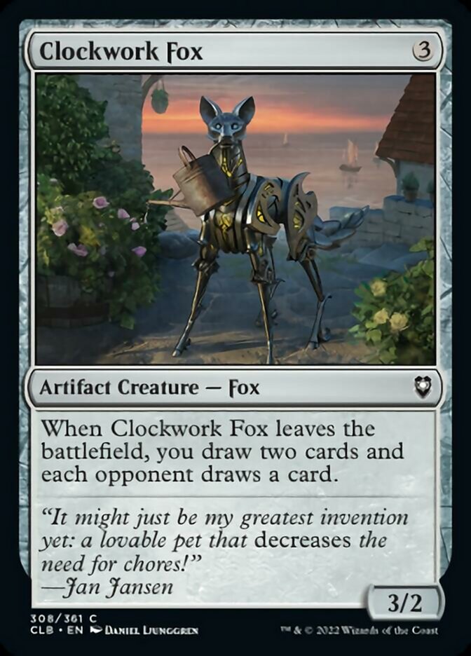 Clockwork Fox [Commander Legends: Battle for Baldur's Gate] MTG Single Magic: The Gathering    | Red Claw Gaming