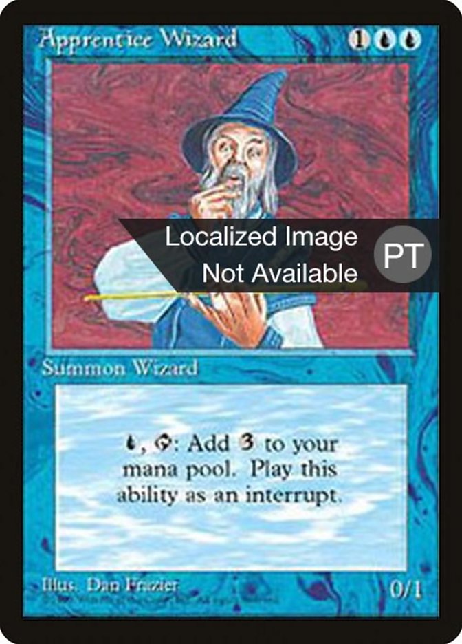 Apprentice Wizard [Fourth Edition (Foreign Black Border)] MTG Single Magic: The Gathering    | Red Claw Gaming