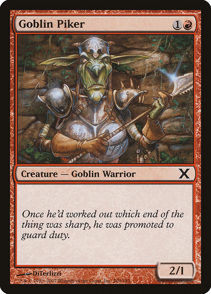 Goblin Piker [Tenth Edition] MTG Single Magic: The Gathering    | Red Claw Gaming