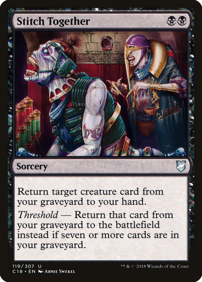 Stitch Together [Commander 2018] MTG Single Magic: The Gathering    | Red Claw Gaming