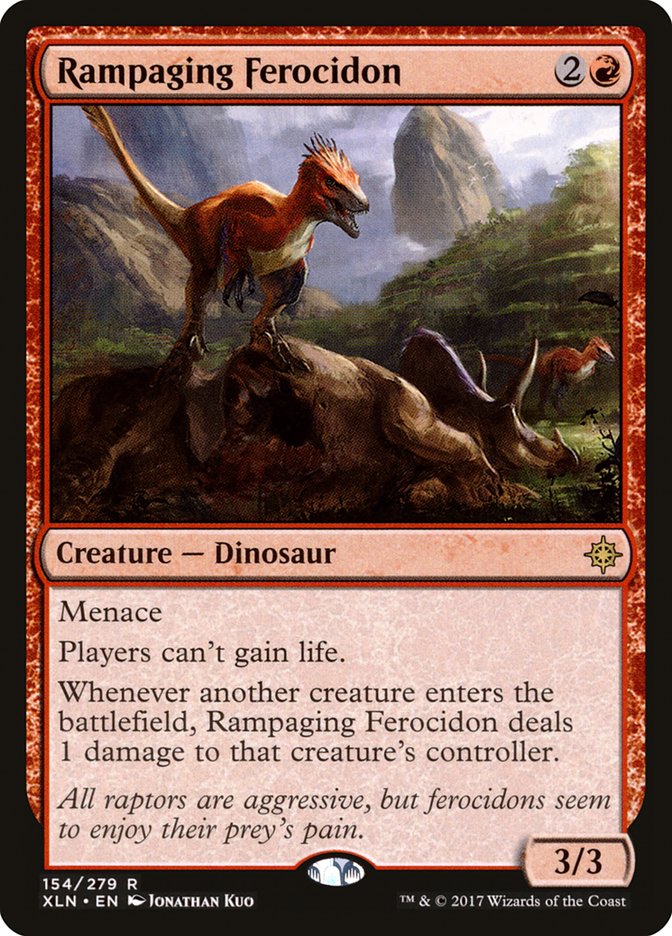 Rampaging Ferocidon [Ixalan] MTG Single Magic: The Gathering    | Red Claw Gaming