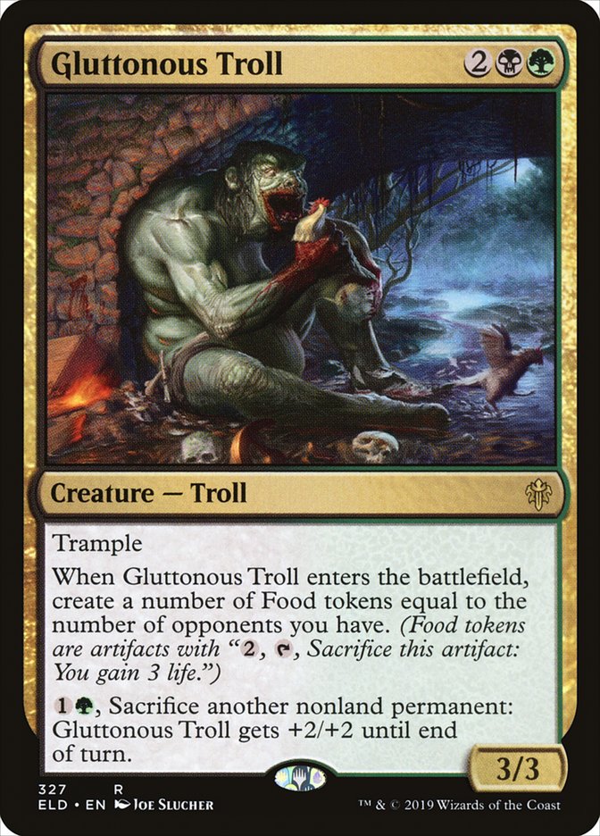 Gluttonous Troll [Throne of Eldraine] MTG Single Magic: The Gathering    | Red Claw Gaming
