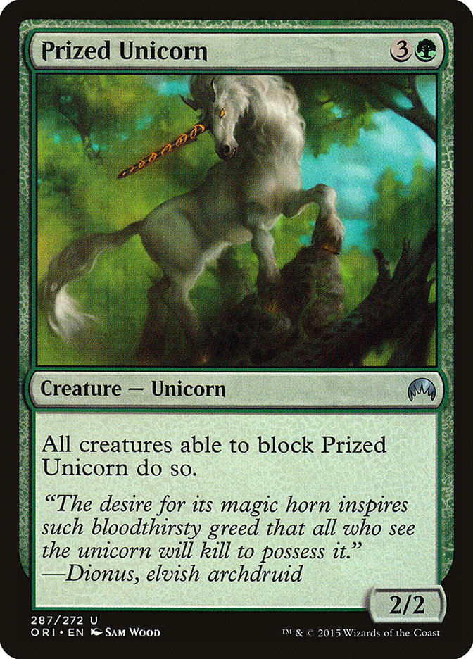 Prized Unicorn [Magic Origins] MTG Single Magic: The Gathering    | Red Claw Gaming