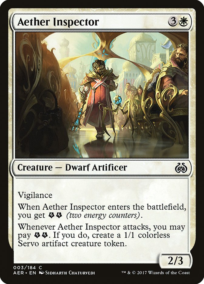 Aether Inspector [Aether Revolt] MTG Single Magic: The Gathering    | Red Claw Gaming