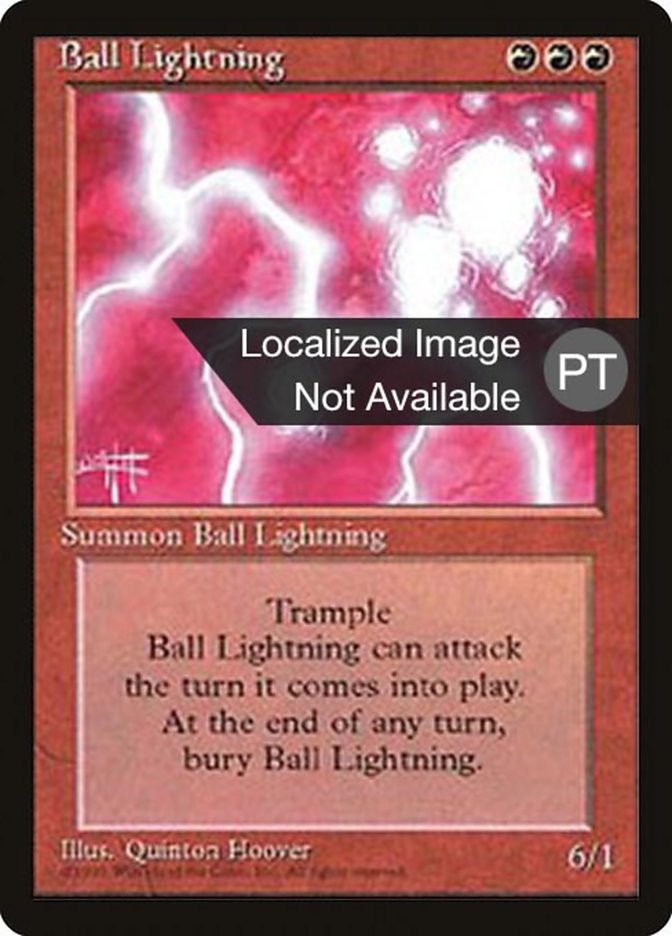 Ball Lightning [Fourth Edition (Foreign Black Border)] MTG Single Magic: The Gathering    | Red Claw Gaming