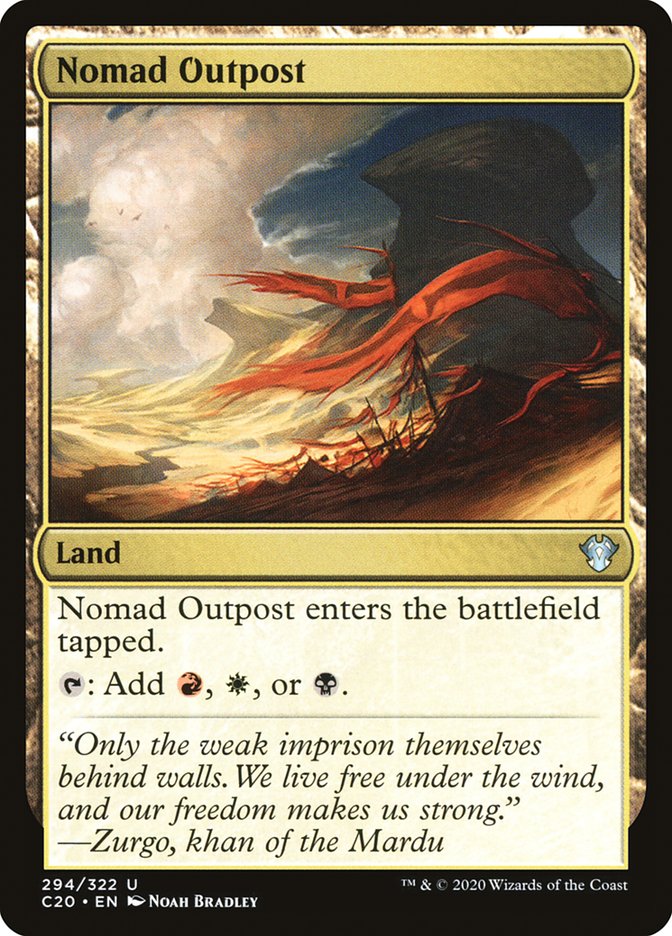 Nomad Outpost [Commander 2020] MTG Single Magic: The Gathering    | Red Claw Gaming