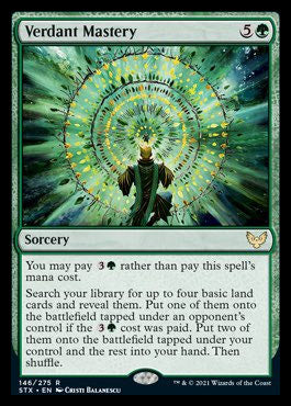 Verdant Mastery [Strixhaven: School of Mages] MTG Single Magic: The Gathering    | Red Claw Gaming