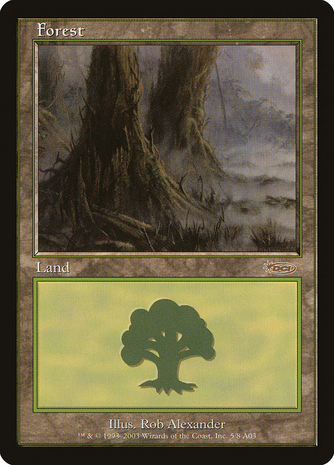 Forest (5) [Arena League 2003] MTG Single Magic: The Gathering    | Red Claw Gaming