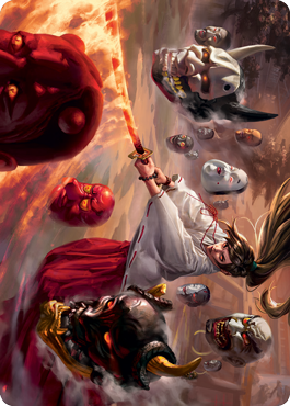 Unquenchable Fury Art Card [Kamigawa: Neon Dynasty Art Series] MTG Single Magic: The Gathering    | Red Claw Gaming