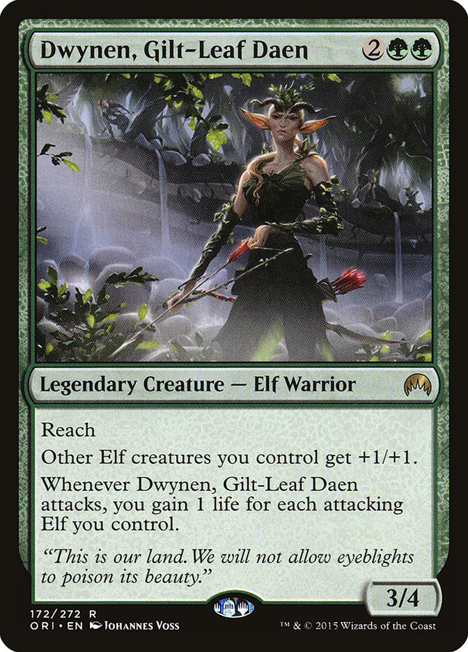 Dwynen, Gilt-Leaf Daen [Magic Origins] MTG Single Magic: The Gathering    | Red Claw Gaming