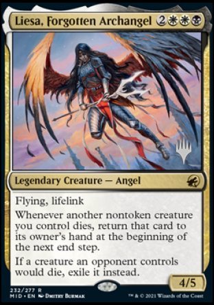 Liesa, Forgotten Archangel (Promo Pack) [Innistrad: Midnight Hunt Promos] MTG Single Magic: The Gathering    | Red Claw Gaming