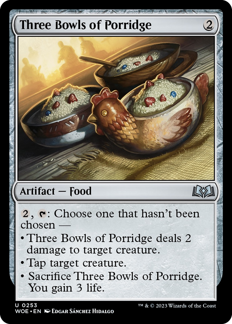 Three Bowls of Porridge [Wilds of Eldraine] MTG Single Magic: The Gathering    | Red Claw Gaming